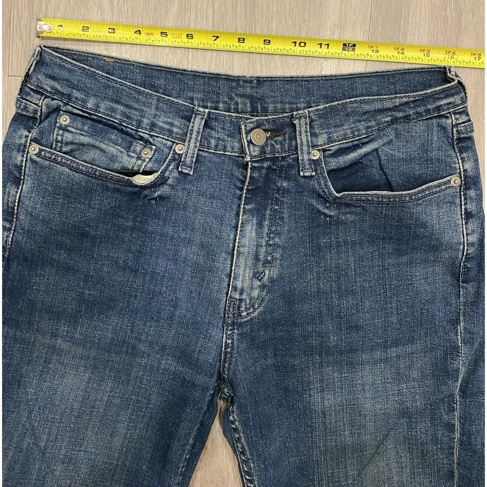 Levis‎ Jeans Men 34 X 32 Blue 514 Mid Rise Straight Stretch Denim Made In Egypt